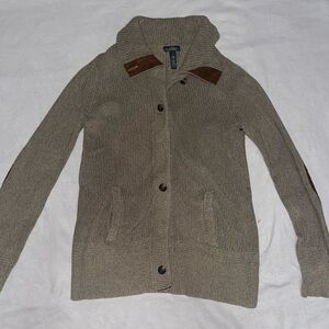 Ralph Lauren Men’s Green Buttoned Knit Cardigan Sweater